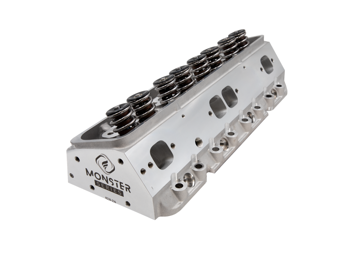 M23 223cc SBC Angled-Plug Cylinder Head - Bare + Valves (SET)
