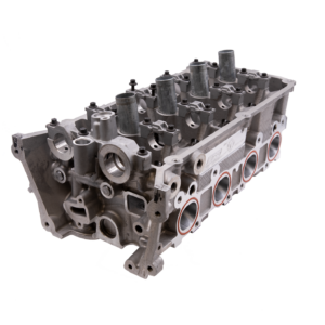Ford GT500 5.4L and 5.8L cylinder heads shown in detail with professionally ported intake and exhaust for high horsepower applications by Frankenstein Engine Dynamics.