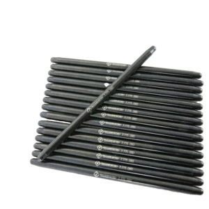 complete set of 16 pushrods size 7.775 by .080 pushrods shown isolated background.